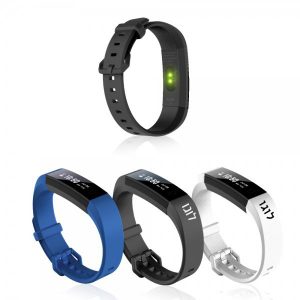 שעון צמיד כושר חכם ב 3 צבעים, שחור, כחול או לבן