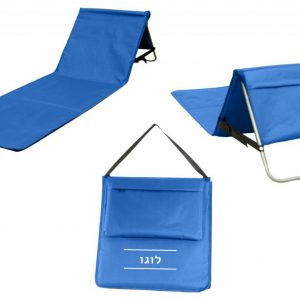 מחצלת לחוף עם משענת