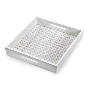 מגש מרובע לבן