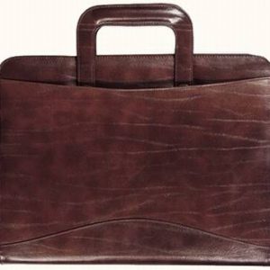 תיק עור חום עם מכתבייה