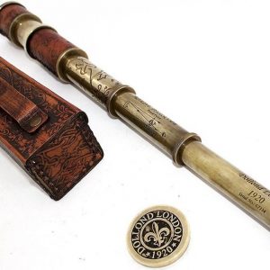 טלפסקופ עם נרתיק עור מתקבפל