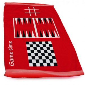 מגבת חוף אדום פרוס